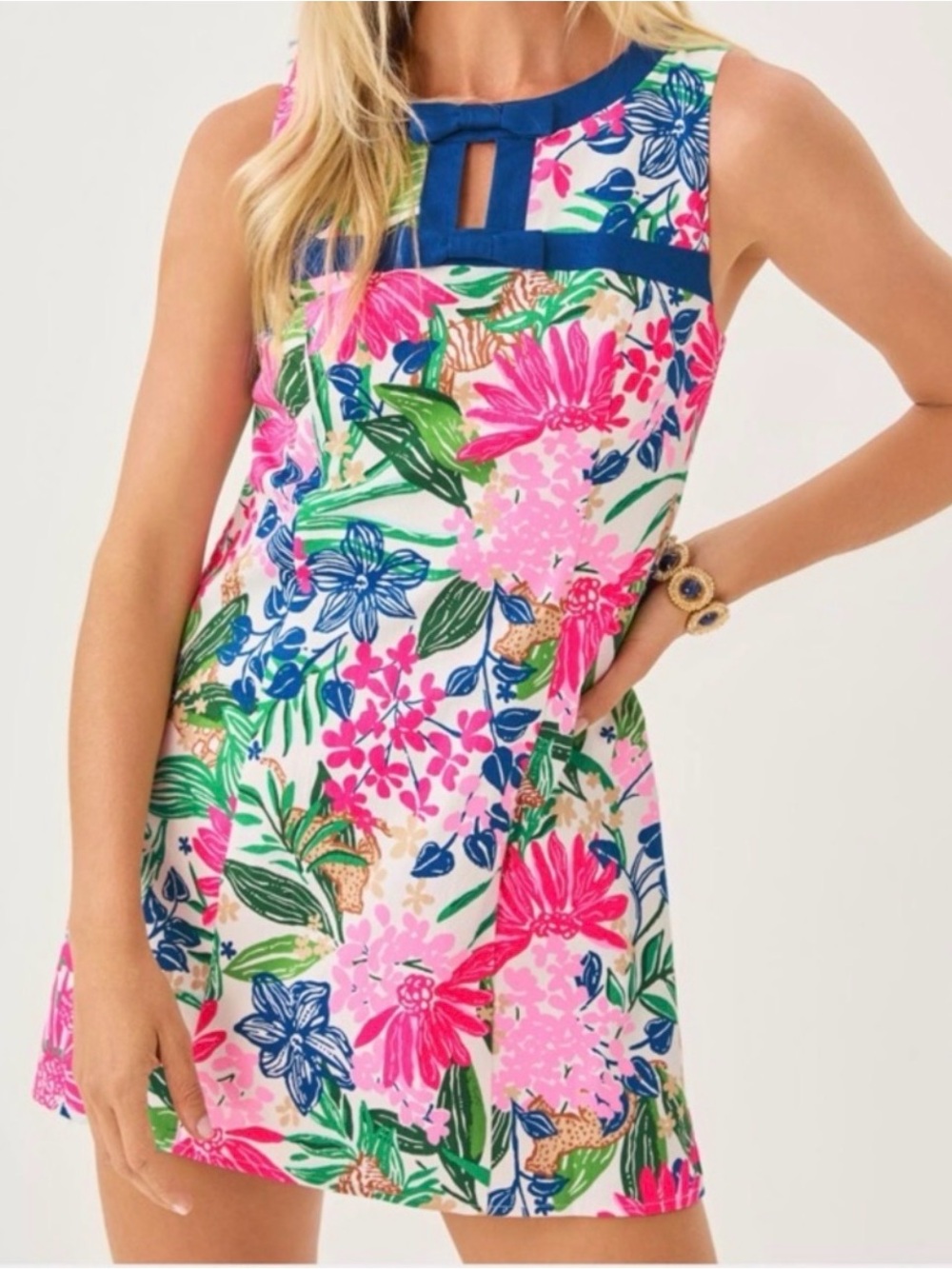 NWT Lilly Pulitzer 16 Clare Shift Romper “Endless Summers” sz 16 - Picture 3 of 12